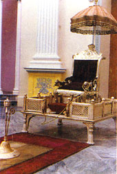 Royal Silver Throne - Hazarduari Museum